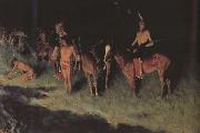 Frederic Remington The Grass Fire (mk43) china oil painting reproduction